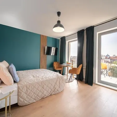 Cavallo Romantic Penthouse Studio City Center Lägenhet Prag